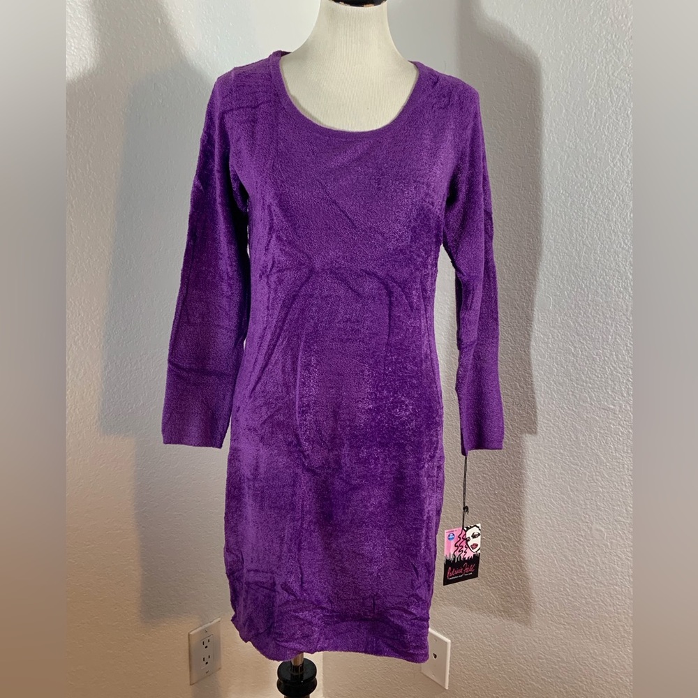 🌹New Listing🌹NWT Patricia Field Purple Cozy & Comfy Sweater Dress